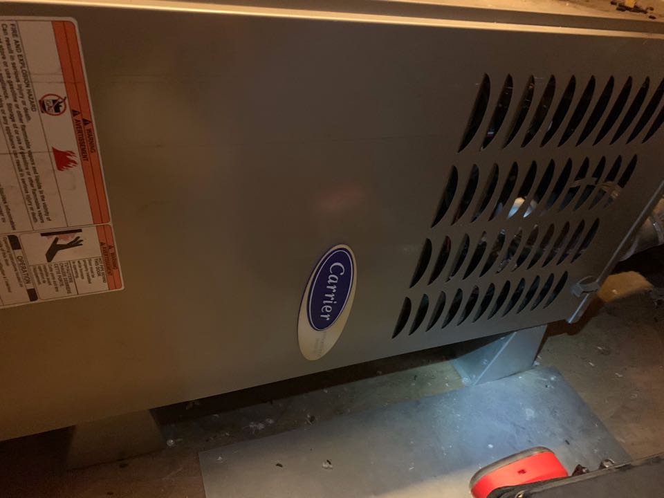 In Oakley, California this afternoon performing a furnace maintenance for the Gardner residence!