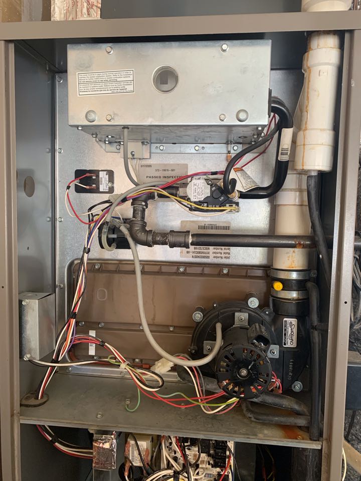 In Oakley, California this afternoon performing a furnace maintenance for the Oglesby residence. 