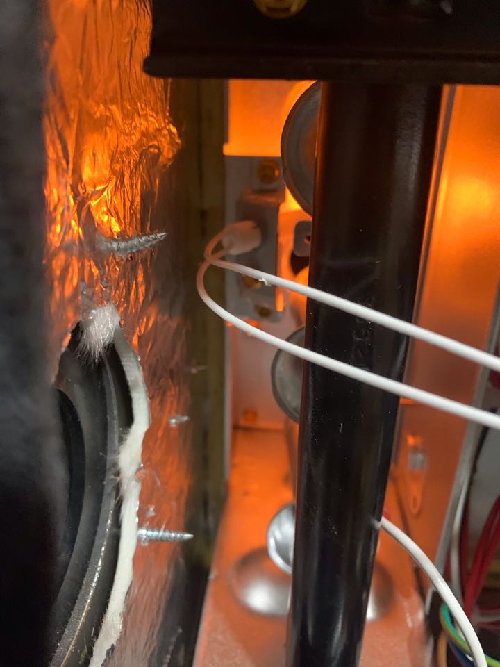In Walnut Creek, California this afternoon performing a furnace maintenance for the Reeves residence.