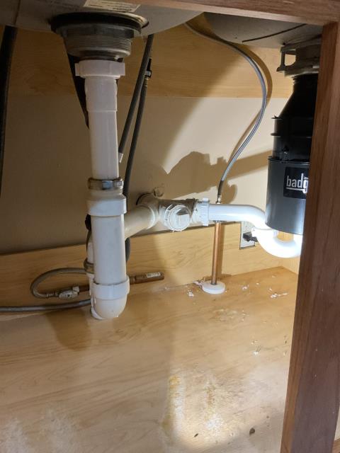 Bangor, WI - Replacement of P-Trap Piping Under Laundry Sink Call Maxwell White for all of your plumbing needs 608-786-4004 Bangor, WI - Replacement of P-Trap Piping Under Laundry Sink Call Maxwell White for all of your plumbing needs 608-786-4004