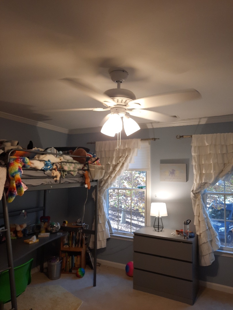 Wires ran and ceiling fans installed in 3 bedrooms.
Crownsville, MD