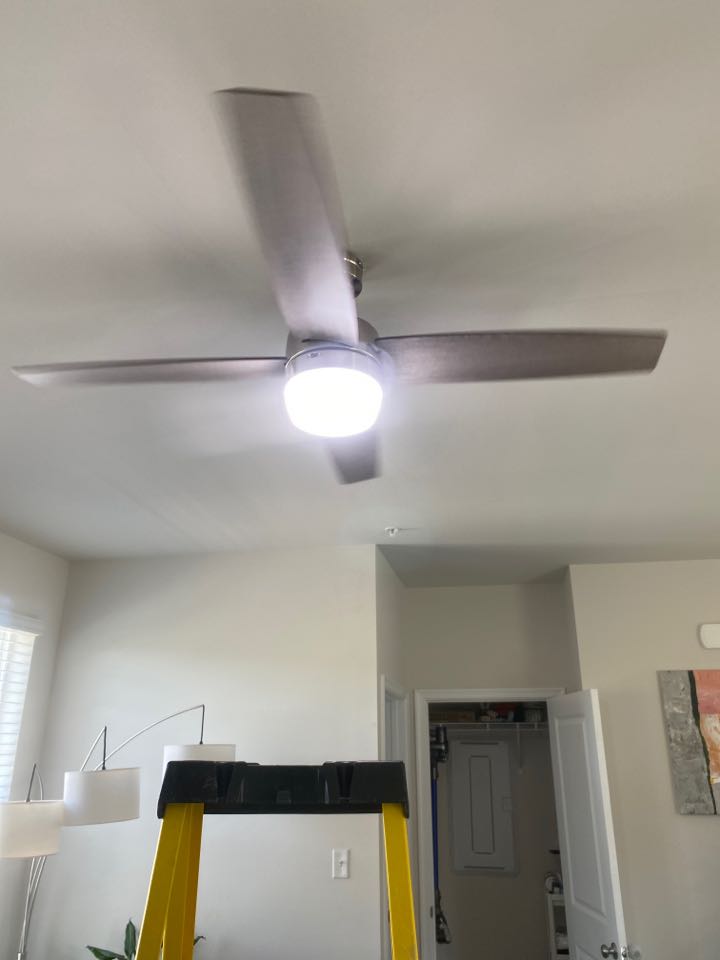 Installed two ceiling fans, and a ring camera in Odenton, MD