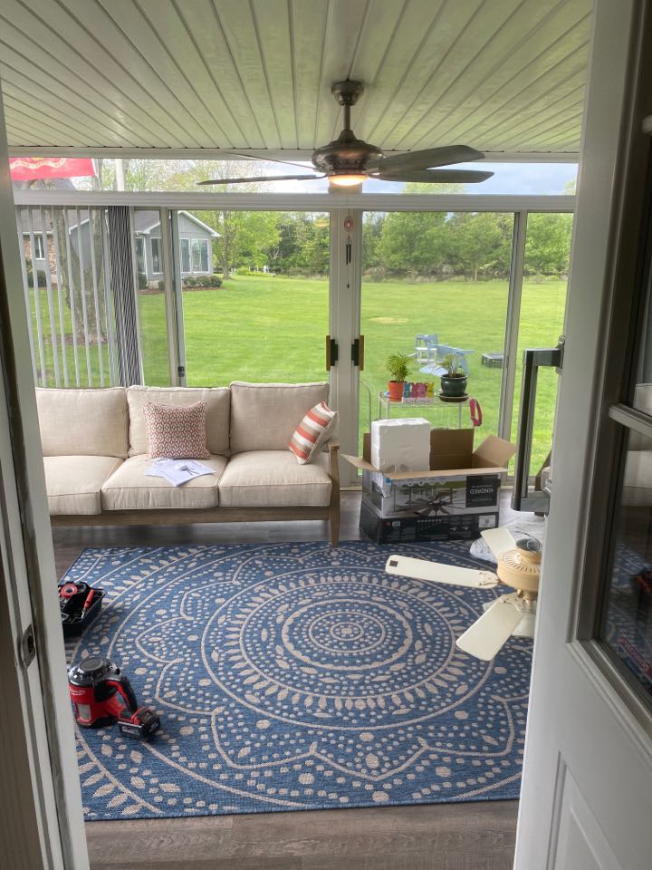Installed two ceiling fans in Easton, MD