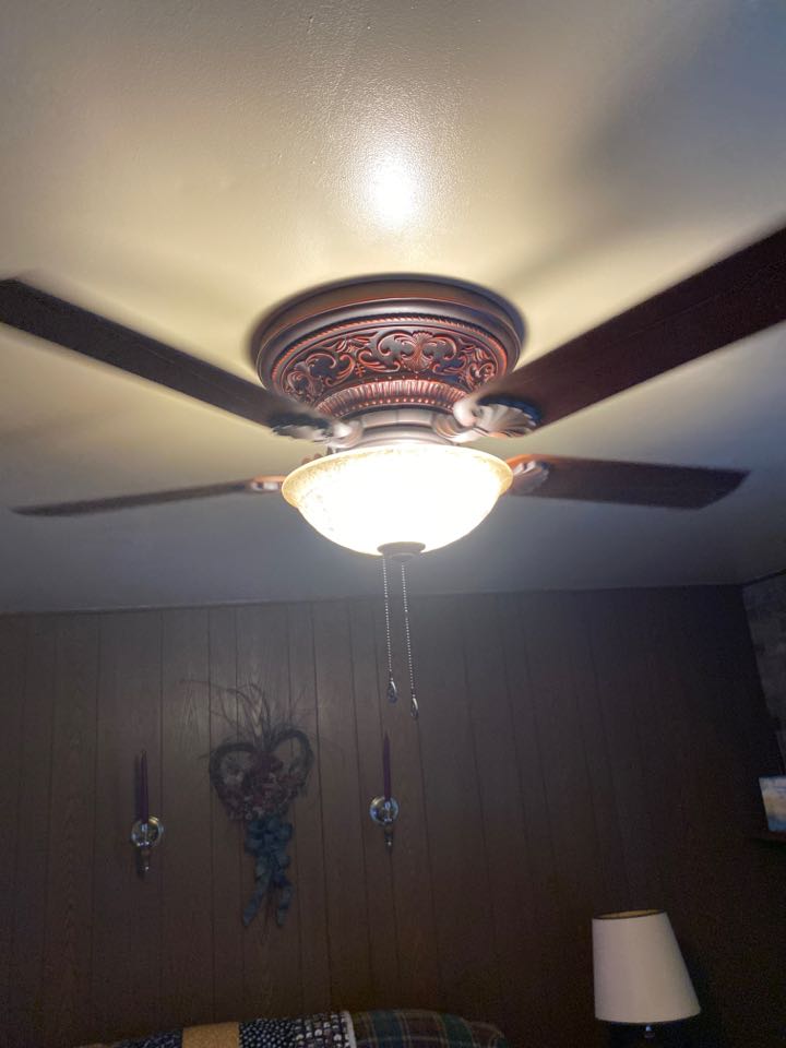 Installed two rated ceiling fan boxes, and Installed ceiling fans in Rosedale,MD