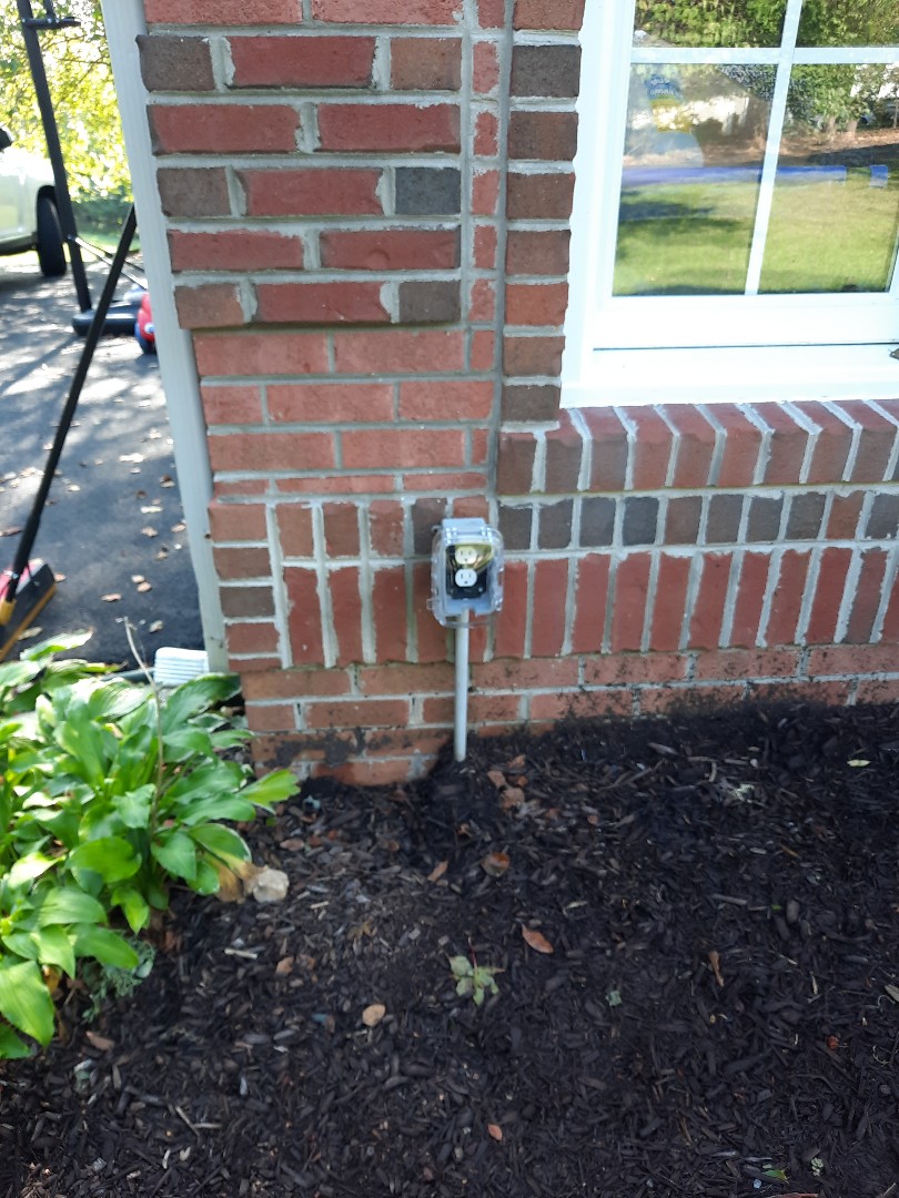 Receptacles replaced for outdoor ratings in multiple locations and bubble covers added.
Cookeville, MD