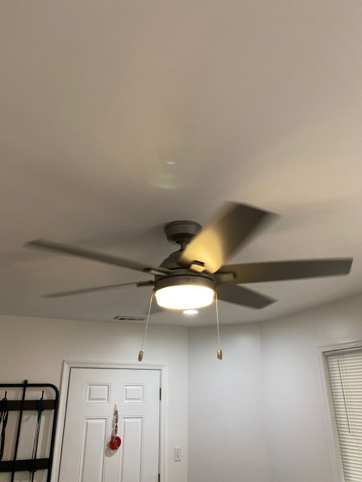 Installed two ceiling fans in Glenwood, MD