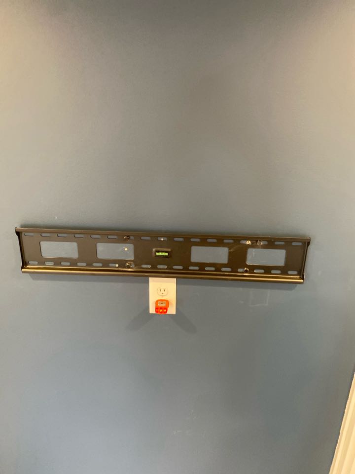 Added chandelier , an outlet and mounted TV in Elkridge, MD