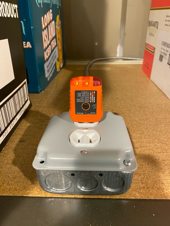 Removed lights and installed duplex receptacles in Laurel, MD