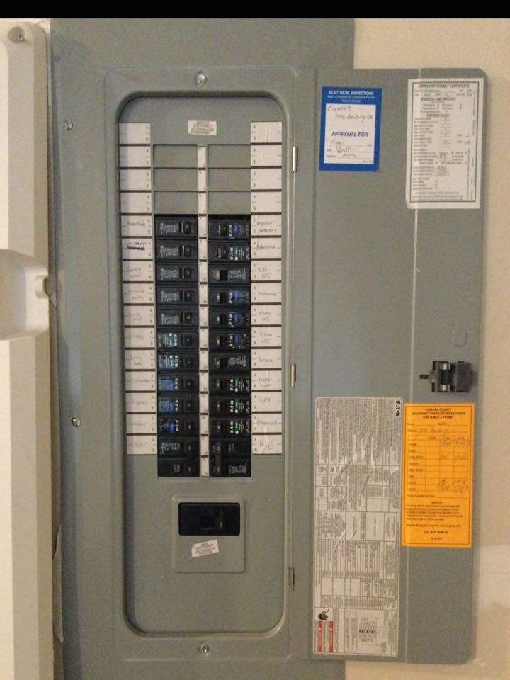 Performed troubleshooting and restore power to primary bedroom. As well as install 20 AMP dual function breaker. Hanover, MD.