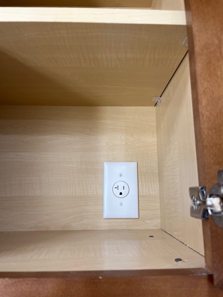 Installed dedicated receptacle for new microwave in Columbia,Maryland 