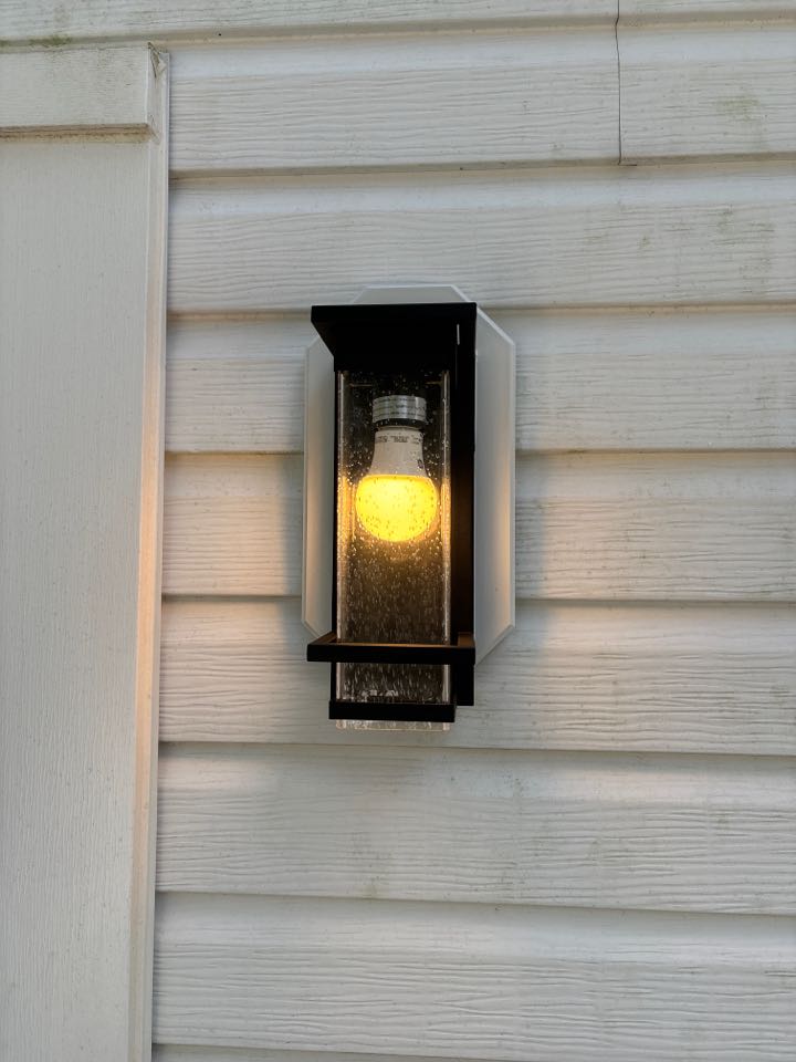Installed a new outdoor light in Millersville , MD.