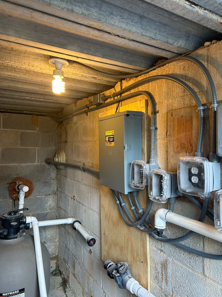Magothy electric installed new pool panel in halethorpe Maryland 