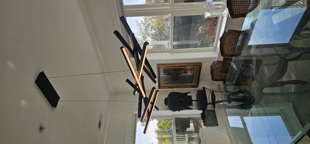 installation of light in dining area 