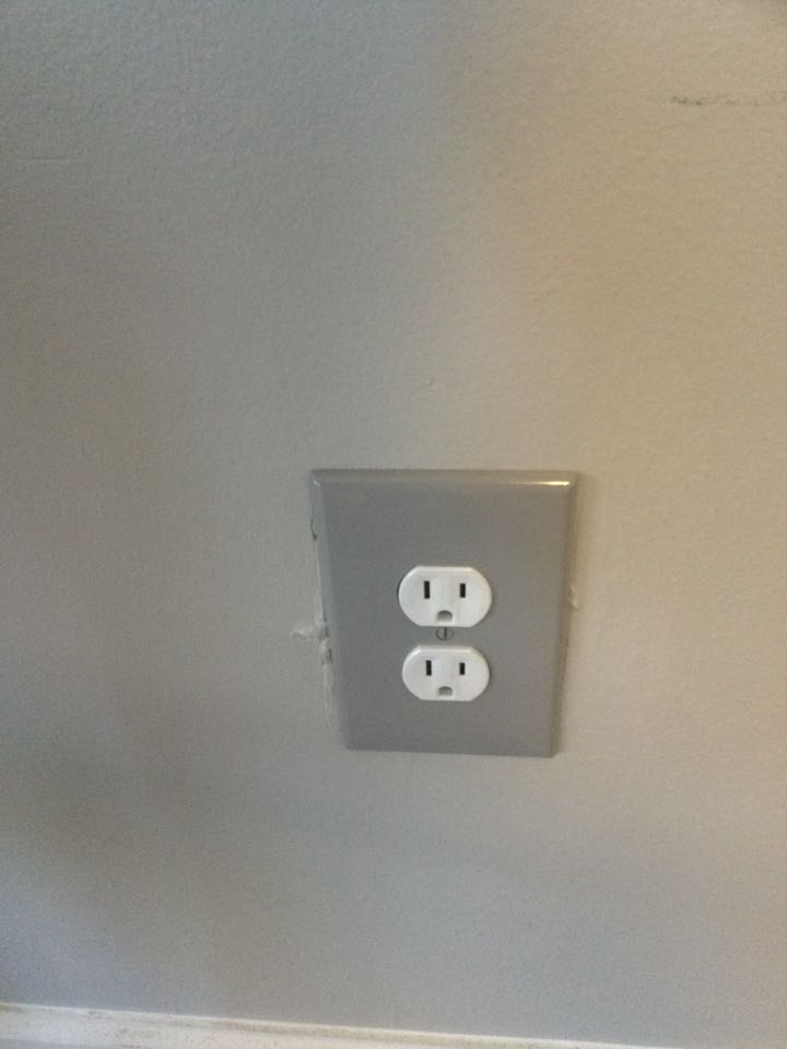 Performed troubleshooting, rewired four duplex receptacles and replaced one to restore power in living room area in Pasadena, MD