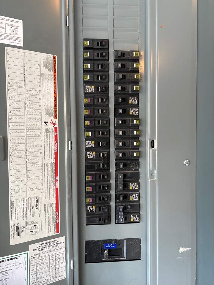 Installed a new 20 amp AFCI/GFCI combo breaker in Severn, MD.