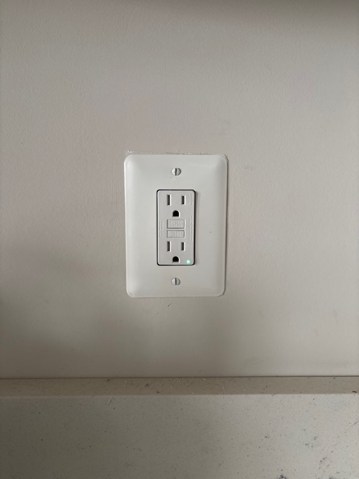 Replaced a GFCI receptacle in Hanover, MD.