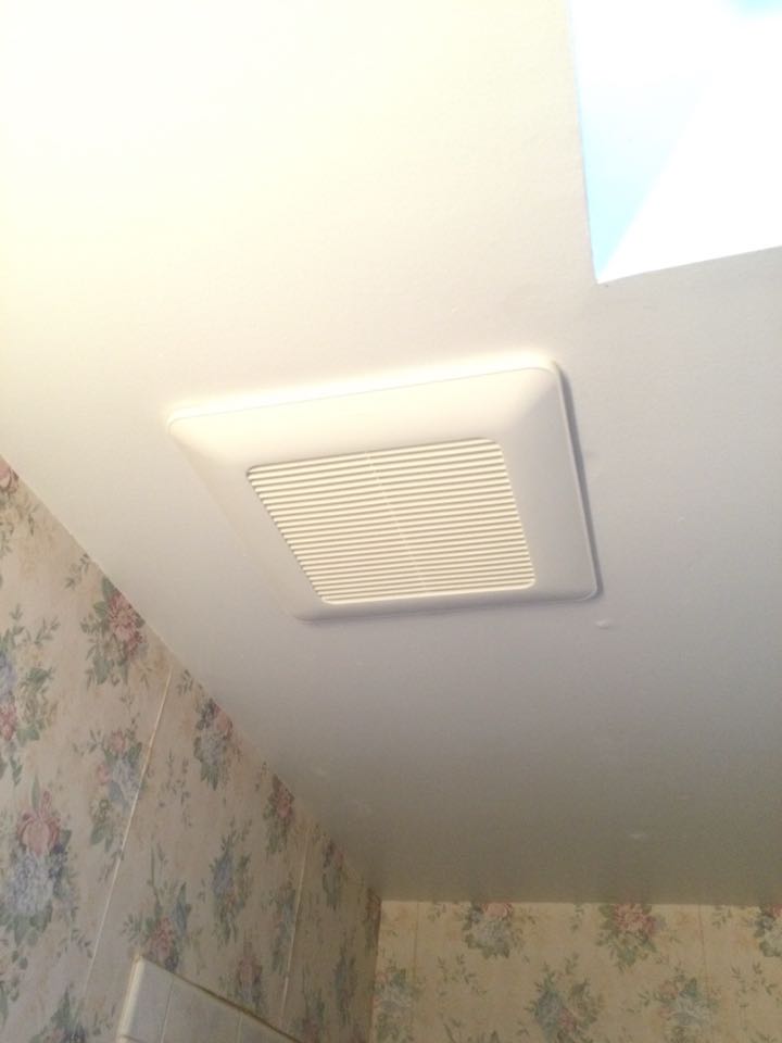 Installed bathroom fan and GFCI outlet in Severn, MD