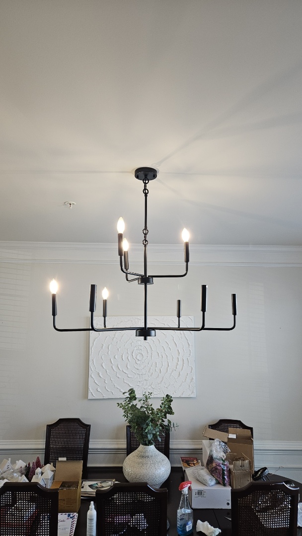 Installed a chandelier in Bel Air, MD