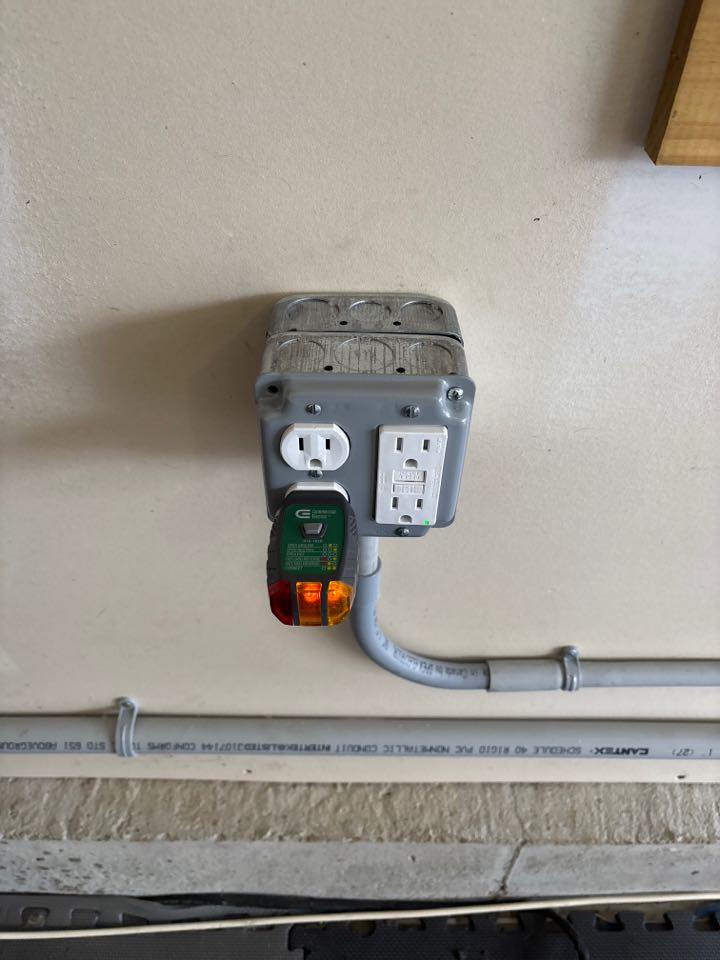 Installed a new quad receptacle in Severn, MD.