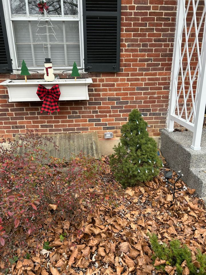 Magothy Electric installed a new outdoor outlet in front of house for Christmas lights in Baltimore Maryland 
