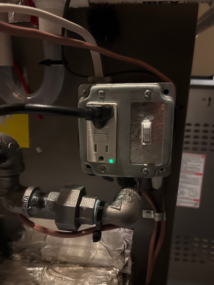 Ran a new circuit for a furnace in Halethorpe, MD.