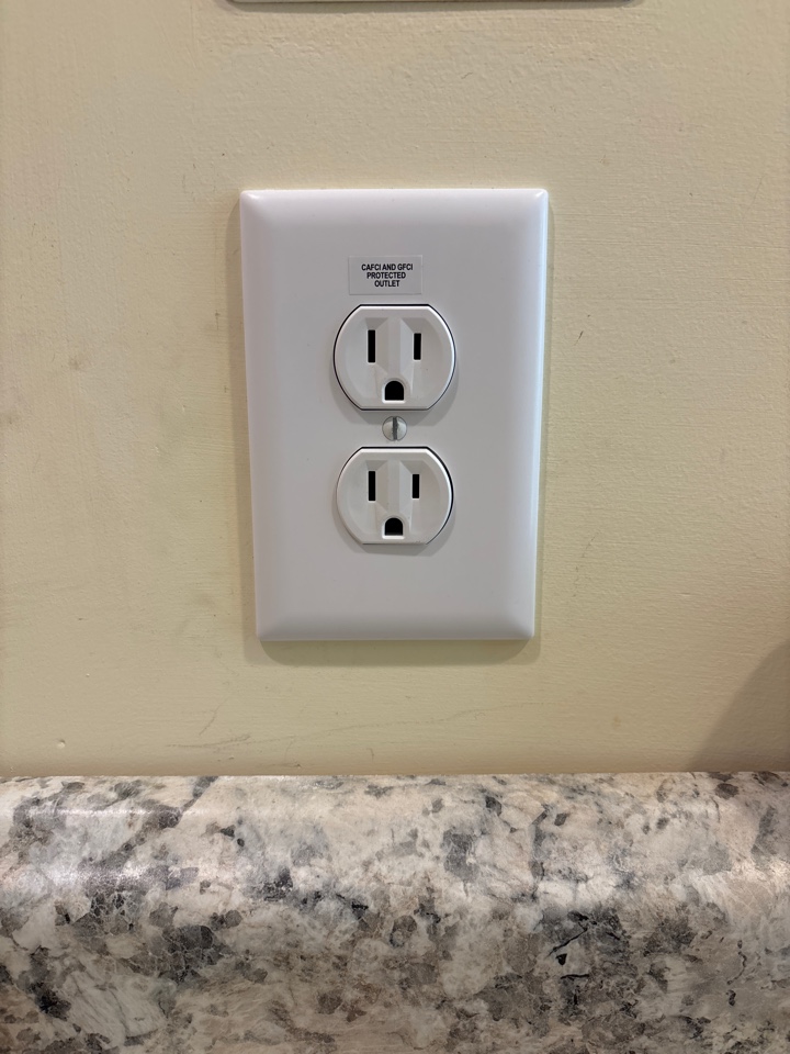 Ran a new circuit and installed a new kitchen outlet in Pasadena, MD.