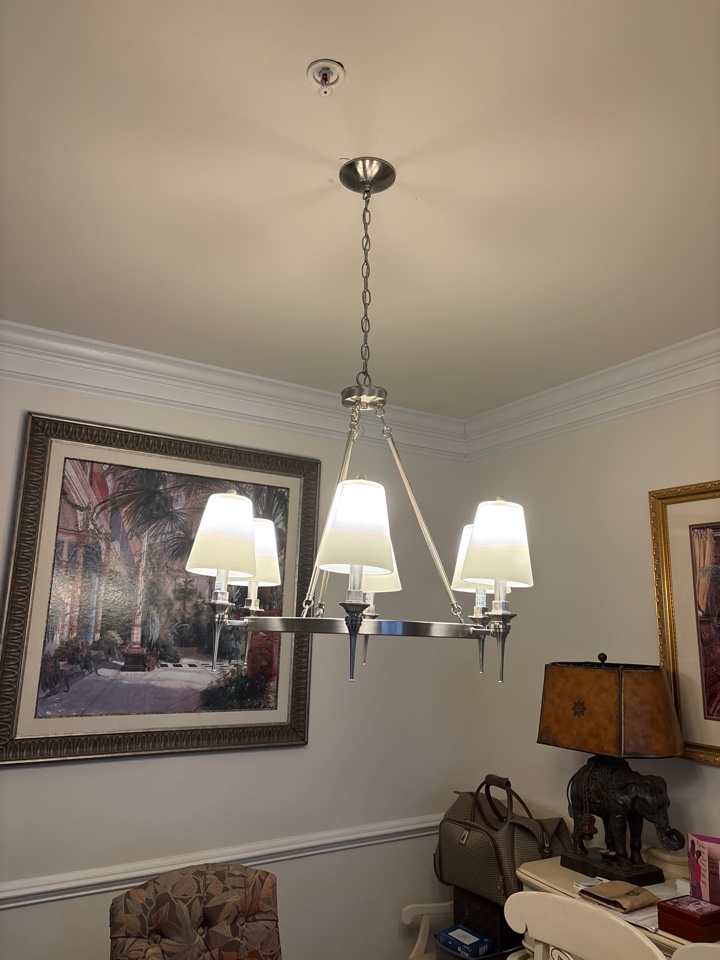 Replaced a light fixture box in Hanover, MD.
