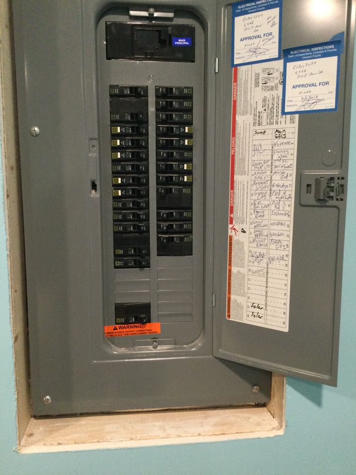 Performed diagnostic and installed a 240v 30a breaker in Hanover, MD