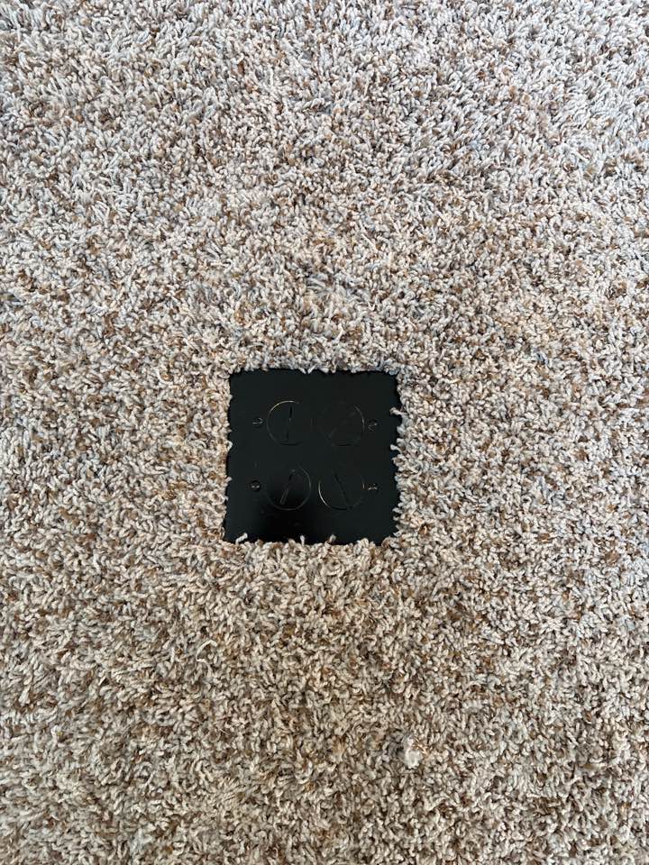 Installed a new floor outlet in Elkridge, MD.