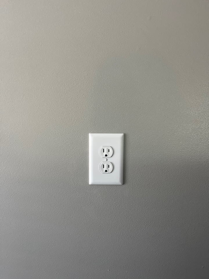 Installed receptacle higher up on the wall for a wall mounted tv in Chestertown, Maryland!