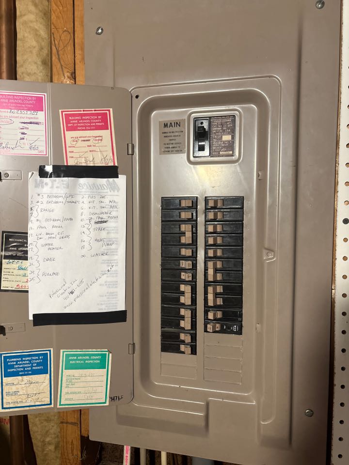 Performed a diagnostic to restore power to living room outlets and kitchen lights in Severn, MD.