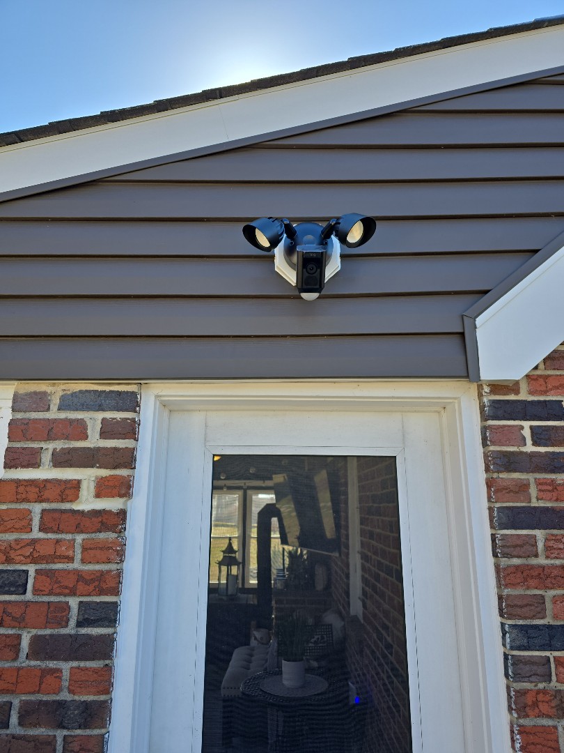 install customer supplied Ring floodlight
