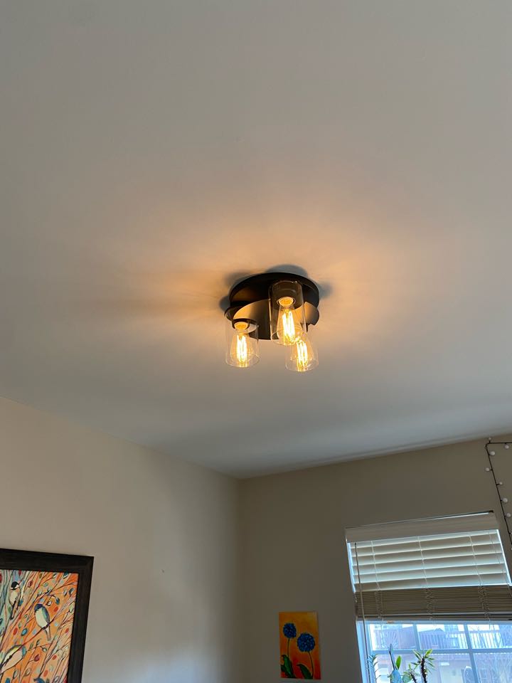 Installed a customer supplied dining room light in Odenton, MD
