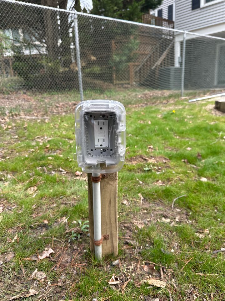 Magothy Electric installed new GFCI and in-use cover in Elkridge, Md. 