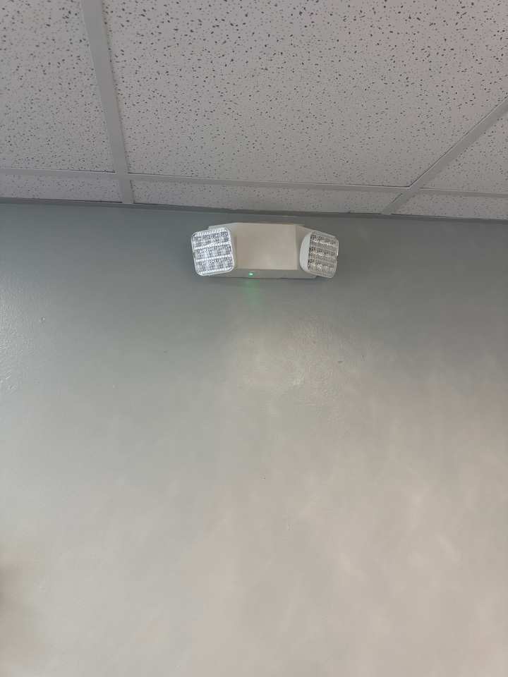 Installed emergency light in Bowie, Md. 
