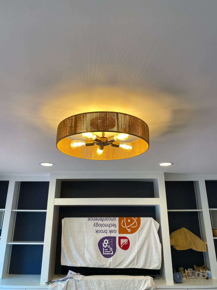 Installed customer supplied light fixture in Columbia, MD