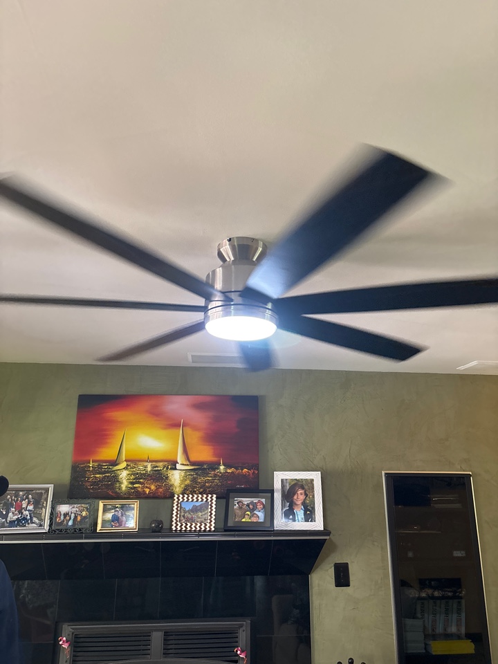Replaced a ceiling fan in Hanover, MD.
