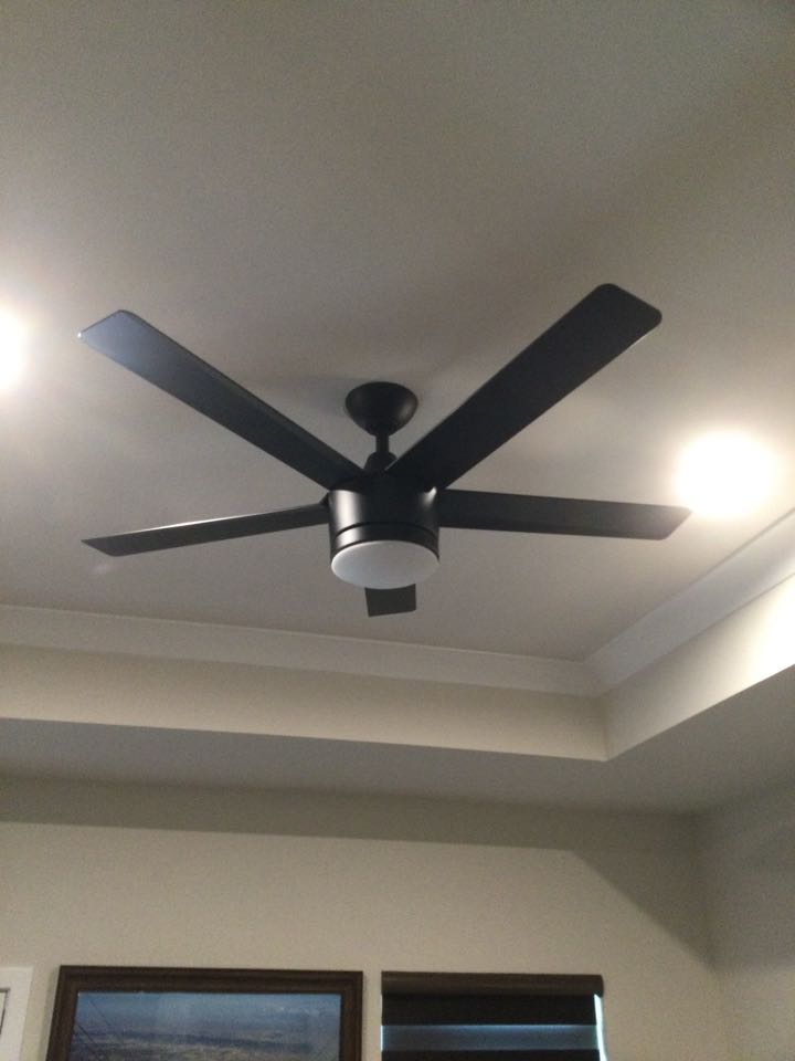 Installed costumer supplied ceiling fan in Glen Burnie, MD