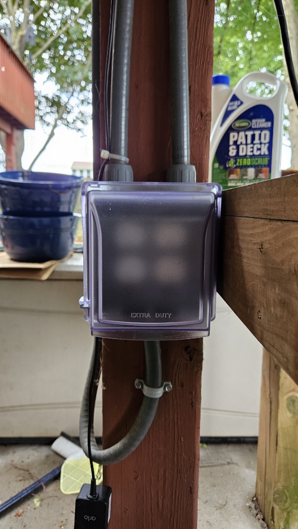 Installed a new outdoor outlet cover in Pasadena, MD
