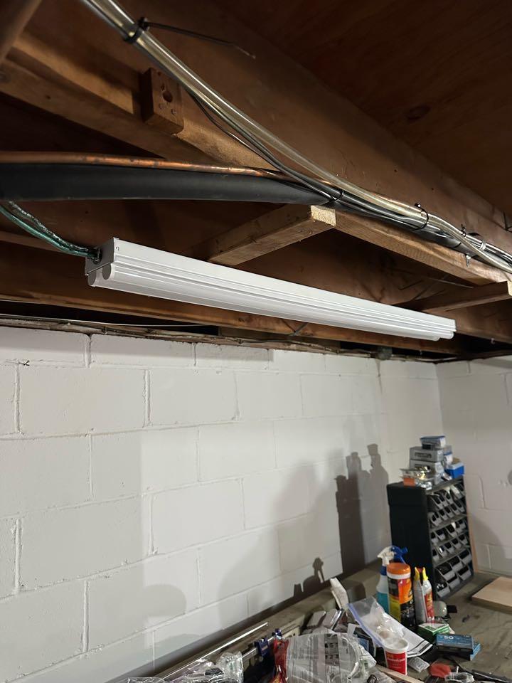 Installed customer supplied light fixture in Severna Park, Md. 