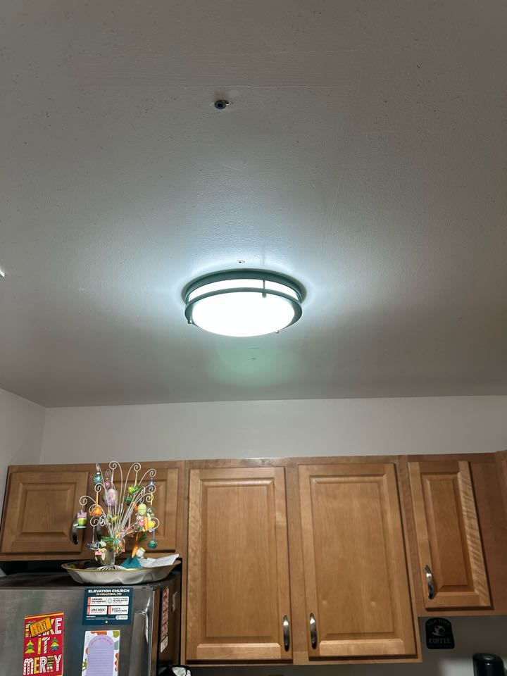 Installed customer supplied light fixture in Columbia, Md.