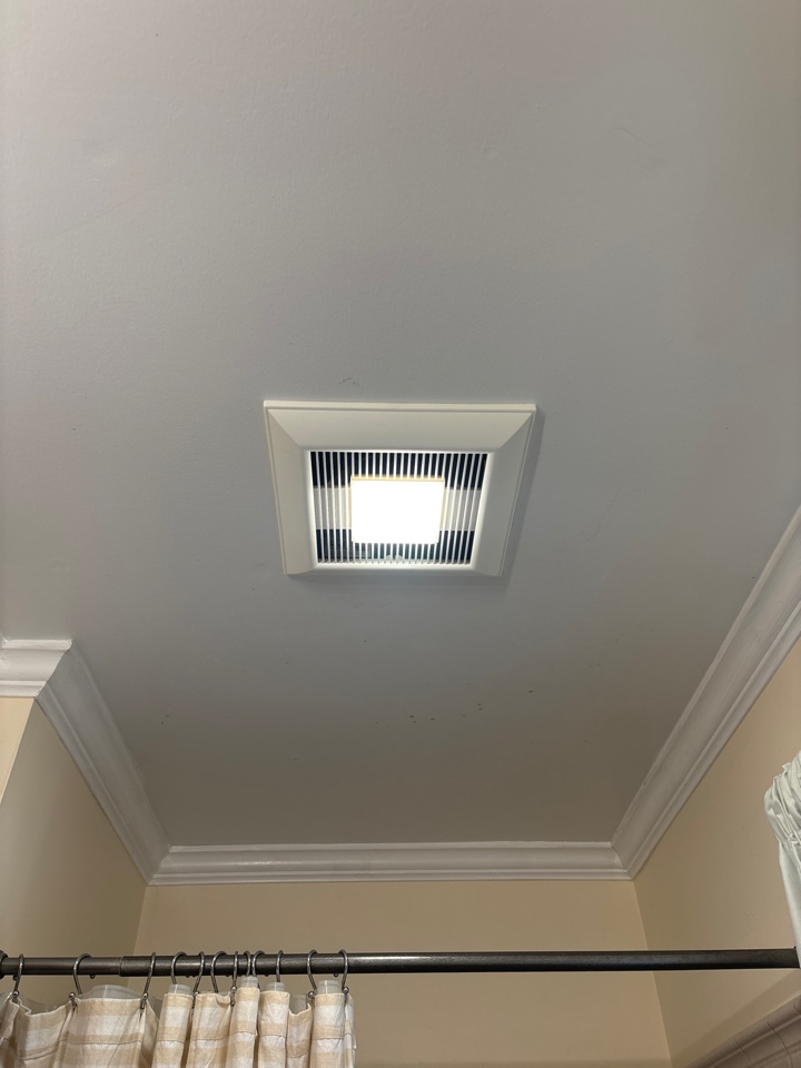 Installed bath fan in Parkville, MD.