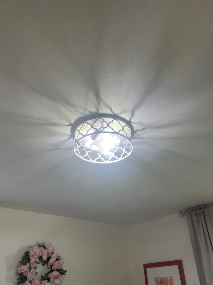 Replaced broken ceiling fan with new customer supplied light! Linthicum Heights, Maryland.