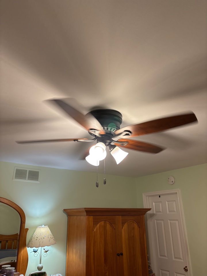 Installed a new ceiling fan in Ellicott City, MD.