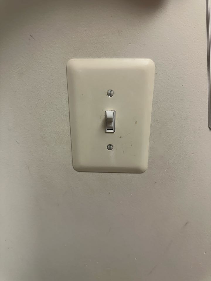 Installed new single pole switch in Annapolis, Md. 