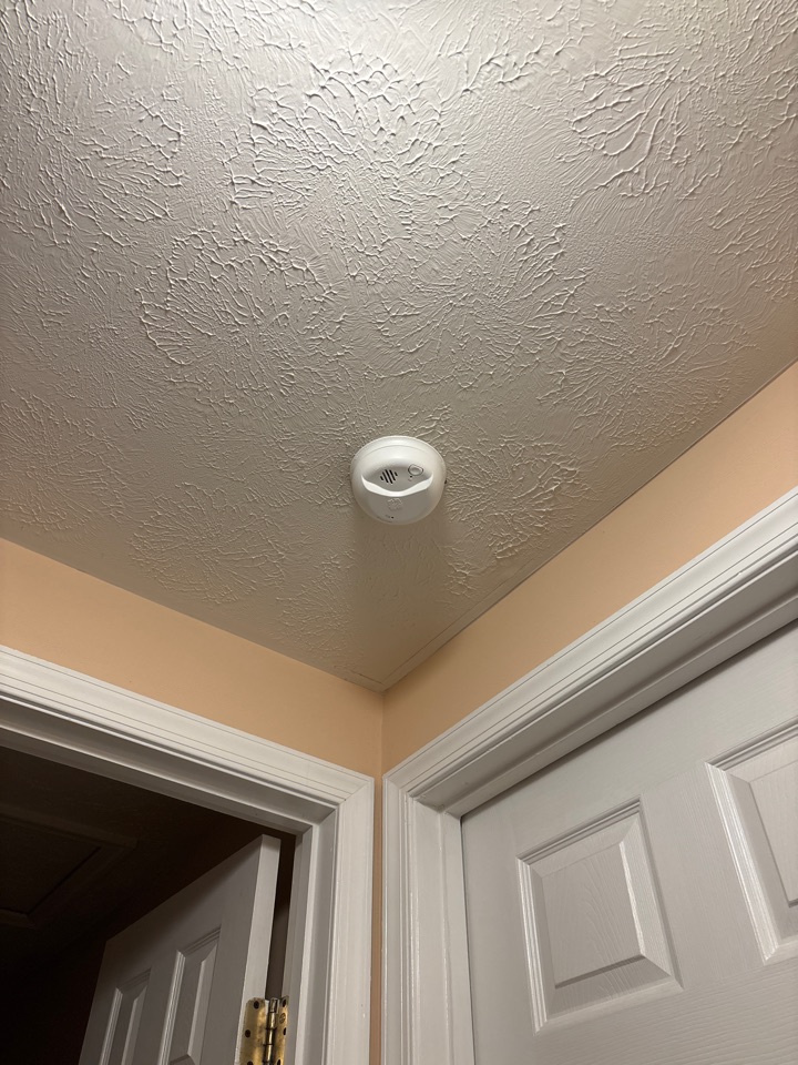 Replaced Carbon and smoke detectors in Pikesville, MD.