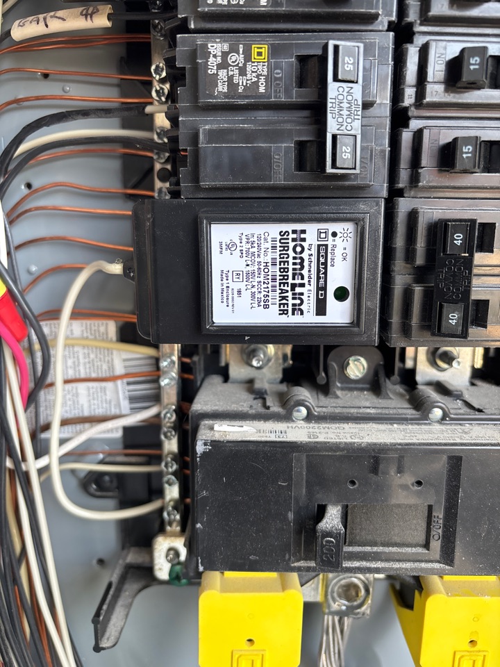 Installed standard whole home surge protection in Baltimore, MD.