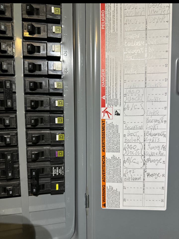 Ran new 50 amp 240 volt dedicated circuit for range in Baltimore, Md. 