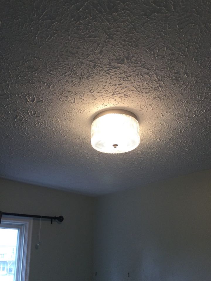 Installed two customer supplied light fixtures from scratch in Ellicott City, Md. 