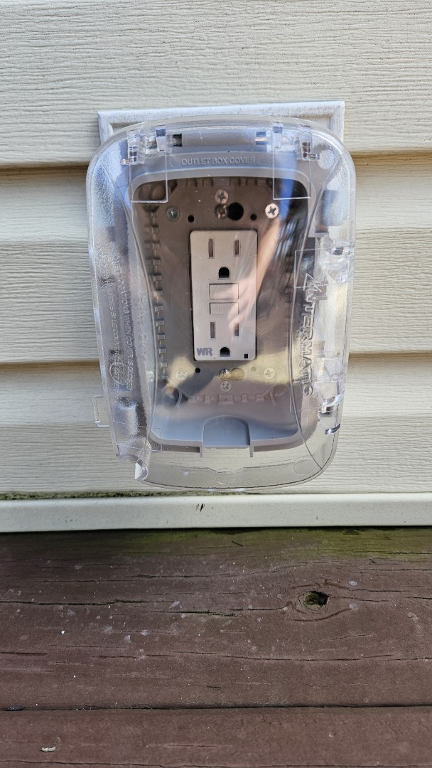 Installed a new outdoor outlet in Baltimore, MD